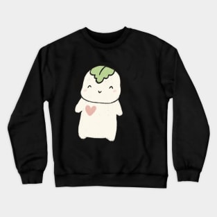 Mochi listens to music Crewneck Sweatshirt